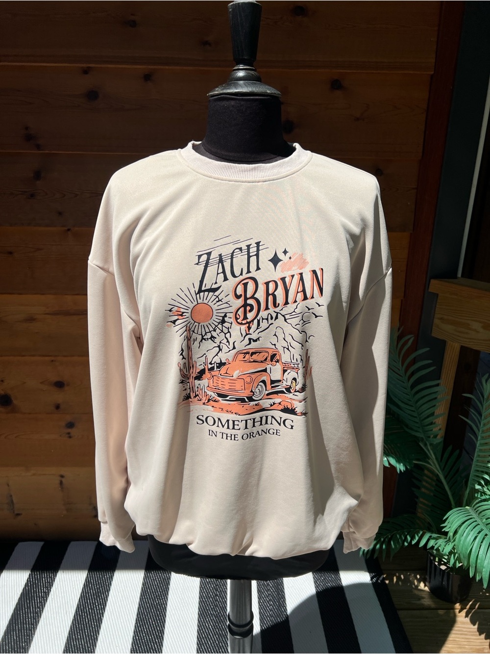 Zach Bryan Graphic Sweatshirt -Something in the Orange